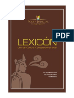 Libro Lexicon Ley Control Constitucional Local