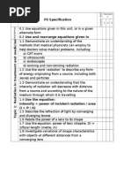 P3 Specification Total