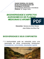 Biodiversidade e Plantas Medicinais