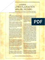 Una Proclamacion para El Mundo PDF