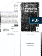 David Le Breton - La Sociología Del Cuerpo