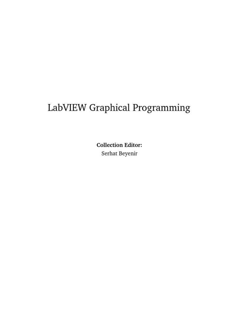 LabVIEW Graphical Programming | PDF | Menu (Computing) | Data Type