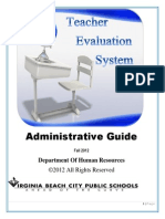 teacher evaluation administrative guidelines