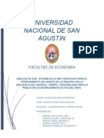 Planteamiento Del Problema Pensiones en El Peru