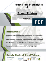 Product Flow of Analysis Of: Steel Tubing