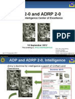 ADP 2-0 and ADRP 2-0: U.S. Army Intelligence Center of Excellence