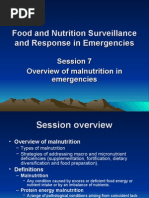 Overview of Malnutrition in Emergencies