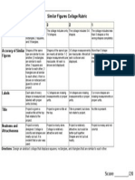 Similar Figures Collage Rubric