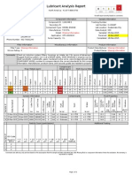 Lubricant Analysis Report: Missing Information