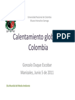 Calentamiento Global Colombia