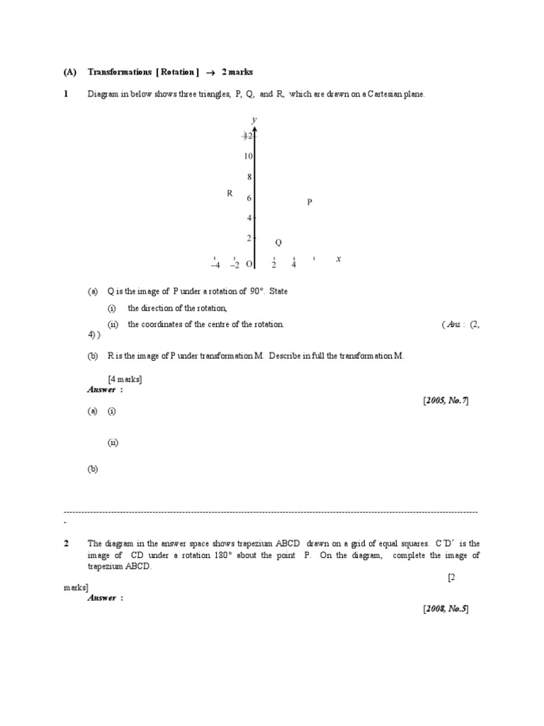 Triangle Transformations and Rotations | PDF | Teaching Methods & Materials