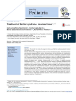 Treatment of Bartter Syndrome. Unsolved Issue 2013