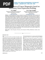 A Classification of Cancer Diagnostics based on Microarray Gene Expression Profiling