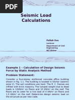 Seismic Load Calculation