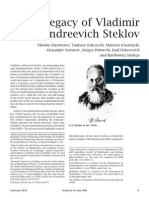 The Legacy of Vladimir Steklov