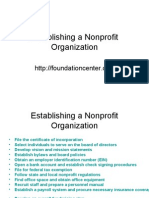 1. Establishing a Nonprofit