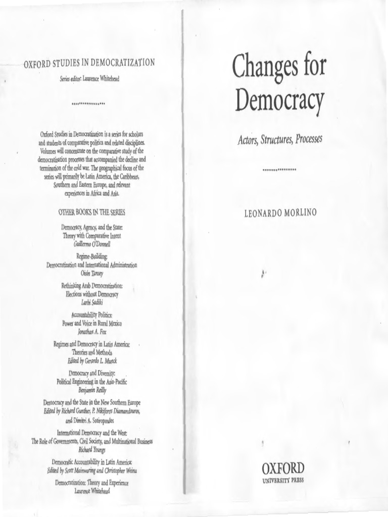 Changes For Democracy | PDF | Civil Society | Democratization