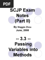 SCJP Exam Notes (Part II) : by June, 2008