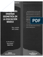 Razones para Enseñar Geometría en La Escuela