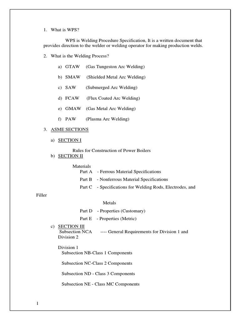Interview Questions For Qaqc Mechanical Welding Construction