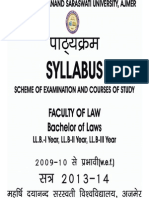 Bachelor of Laws LL.B I, II, III