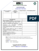 Competency Mapping Questionnaire