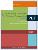 Canadian Citizenship Test Notes From Book "Discover-Canada" (Part-1-Of-2)