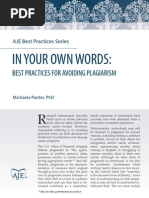 Best Practices for Avoiding Plagiarism