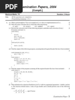 Examination Papers, 2004: (Comptt.)