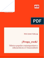 Eides 48 (Extra), Prega - Rock, Músida Popular Contemporánea y Educación en El Trascendente - Eloi Aran I Sala, SJ