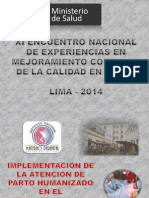 INMPN Humanizacion Del Parto 2014