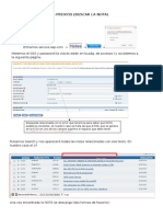 Cargar Notas SAP