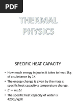 Thermal Physics Notes