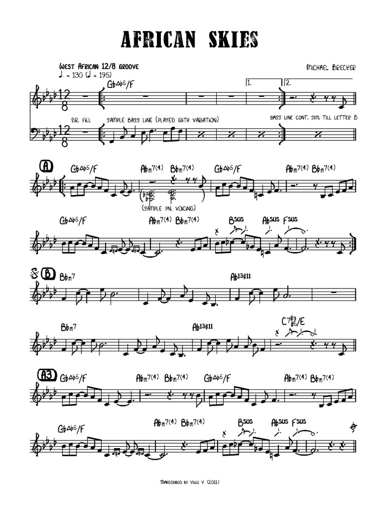 Michael Brecker African Skies