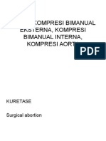 Kuret, Kompresi Bimanual Eksterna, Kompresi Bimanual Interna, Kompresi Aorta