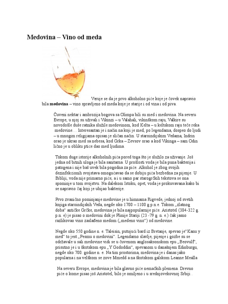 Medena Rakija | PDF