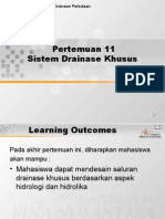 Pertemuan 11 Sistem Drainase Khusus: Matakuliah: S0432/Drainase Perkotaan Tahun: 2006 Versi