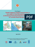 Report - Rainfall Triggered Landslide Hazard Zonation in Cox's Bazar & Teknaf Municipalities - 2012