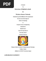 Detection of Sinkhole Attack in Wireless Sensor Network: 1.1problem Statement