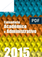 Calendar i o 2015 - puc minas - semestre letivo