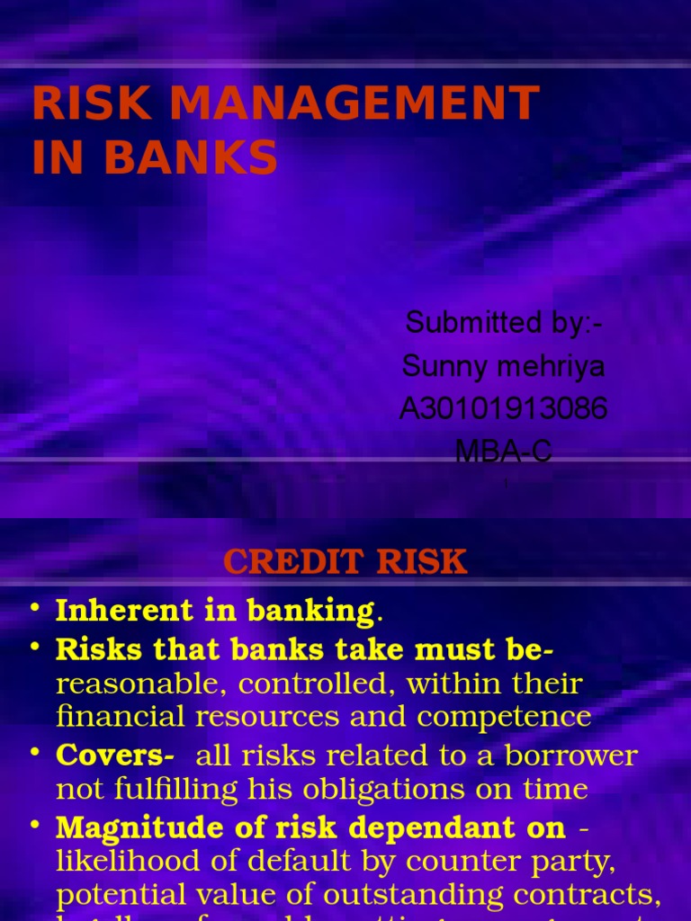 Credit Risk Management in Banks | PDF | Basel Ii | Credit (Finance)