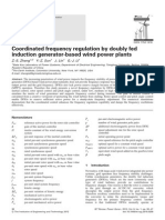 Coordinated Frequency Regulation by Doubly Fed Induction Generator-Based Wind Power Plants