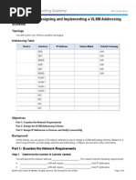 Download 6336 Packet Tracer - Designing and Implementing a VLSM Addr Scheme Instruct by Hunter SN261712197 doc pdf
