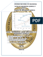 Regresión lineal aplicada a la ingeniería química