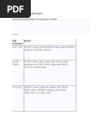 SQL Quick Reference