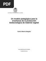 Modelo Pedagogico Para Enseñar Biotecnologia
