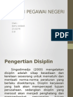 Disiplin Pegawai Negeri Sipil