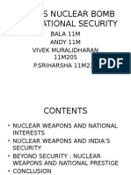 India’s Nuclear Bomb and National Security