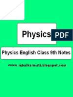 Physics Class 9th Notes