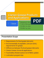 Presentación Clarion Grease Products and Applicatiomn